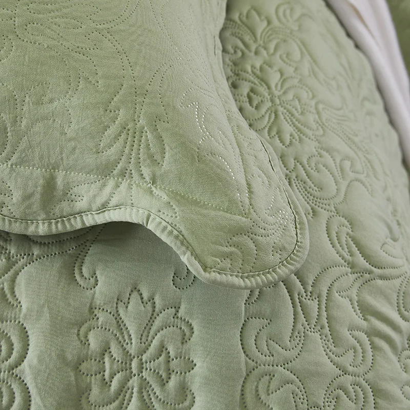Новое Роскошное однотонное одеяло Хлопковое удобное татами-коврик покрывало
