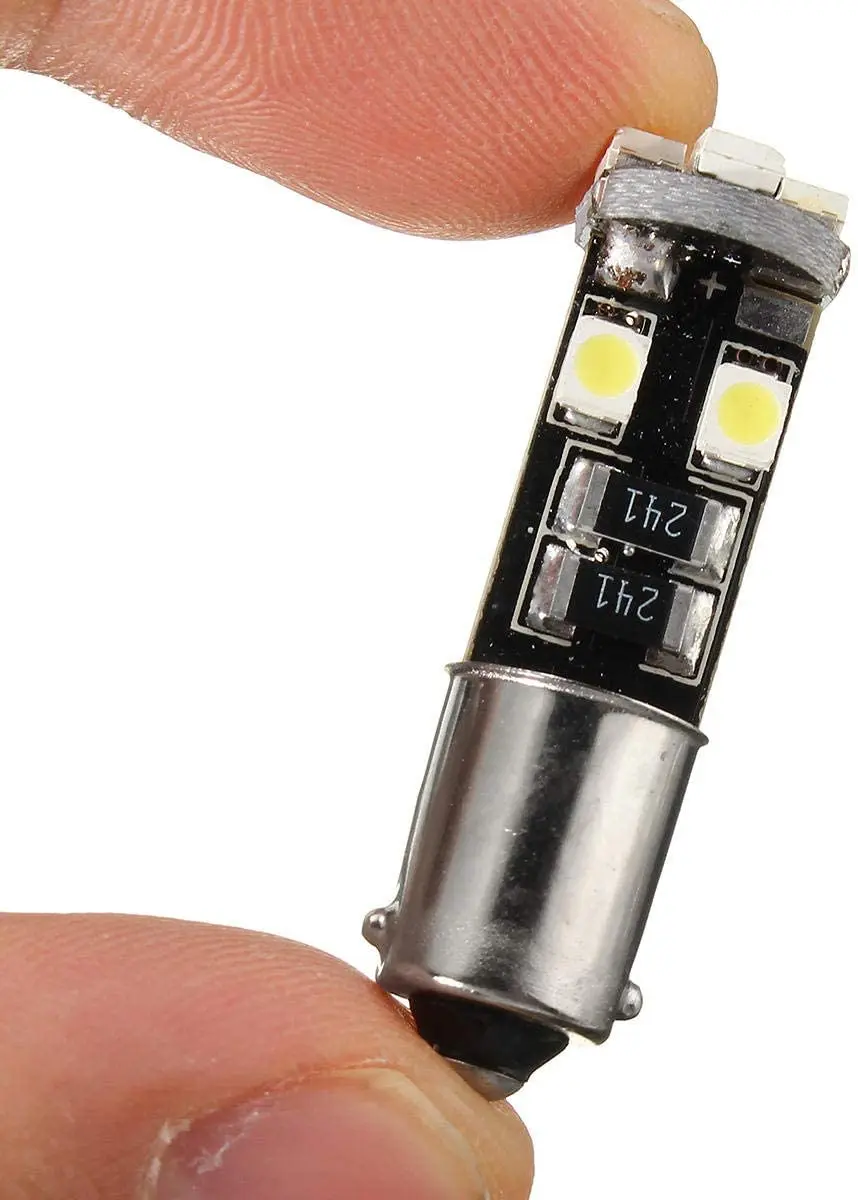 8-SMD СВЕТОДИОДНЫЙ BA9S 180 градусов освещение салона автомобиля Приборная панель без