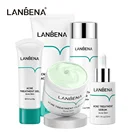 Набор для восстановления кожи лица LANBENA, тоник для удаления акне, гель от акне, олигопептид, устранение акне