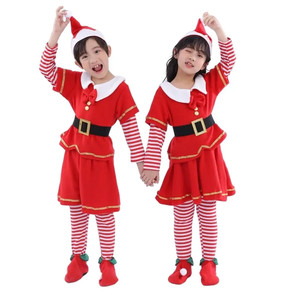 

Kids Christmas Cosplay Costume Santa Claus Anime Cute Children Xmas Dress Suit Long Sleeves Exotic Costumes Party Performance
