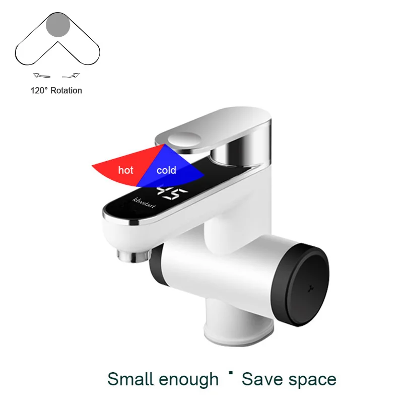 220V Электрический проточный водонагреватель Ванная комната кран с проточным