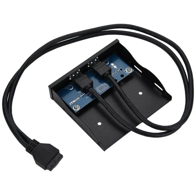 USB 3 0 обратно Панель скользящая Скоба для 20 контактный разъем 2 Порты и разъёмы