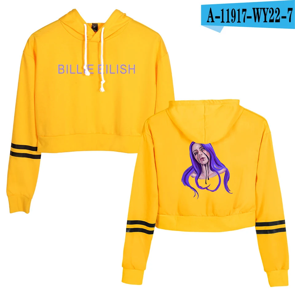 orange Новое поступление, толстовки с капюшоном Billie Eilish для женщин, пикантные весенне-осенние хлопковые уличные толстовки Harajuku Billie Eilish для девочек - Цвет: orange