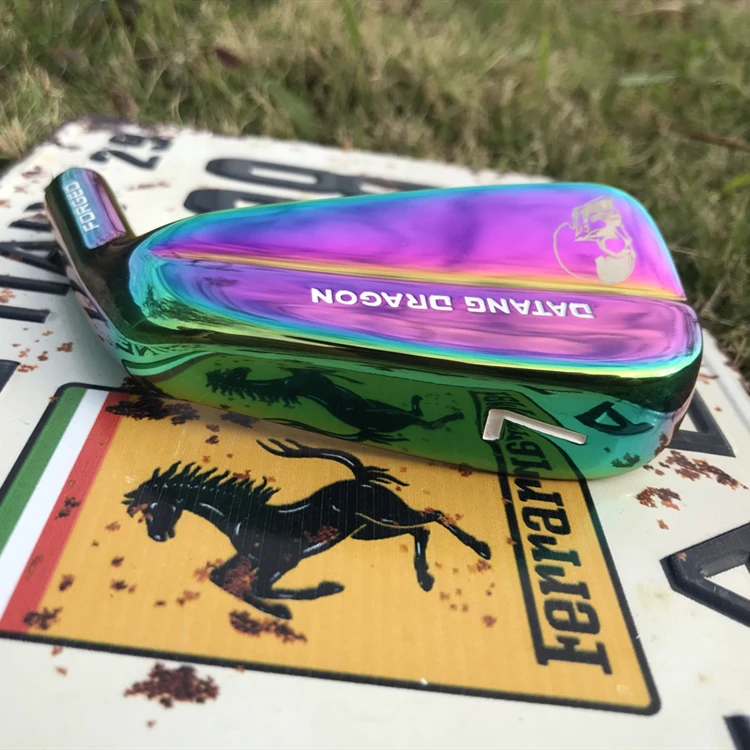 Новые утюги для гольфа datang dragon skull Утюги Кованые набор (3 4 5 6 7 8 9 P) с динамическим