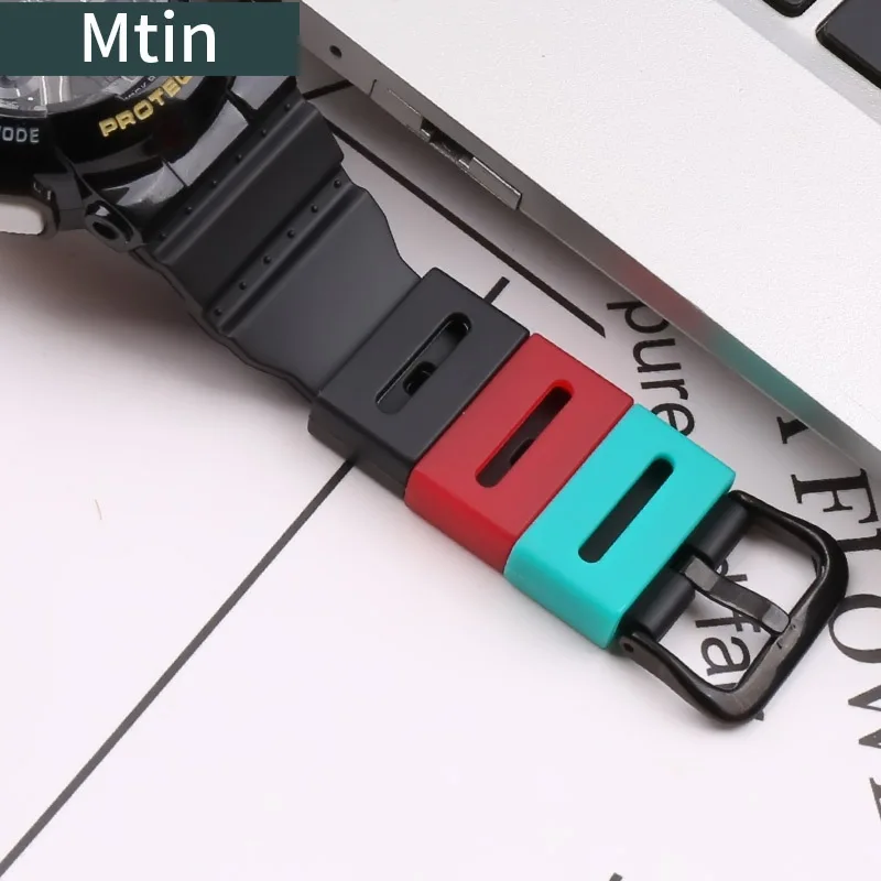 Watch accessories swimming ring resin strap loop suitable for Casio BABY-G BGA BA110 111 120 strap buckle