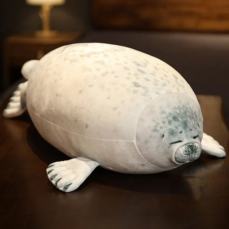 

Angry Blob Seal Pillow Chubby 3D Novelty Sea Lion Doll Plush Stuffed Toy Baby Sleeping Throw Pillow Gifts For Kids Children