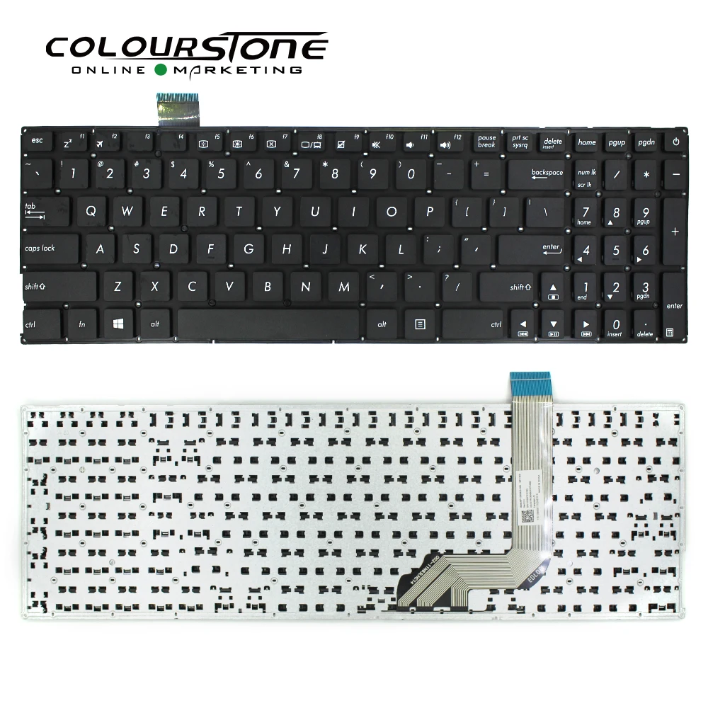 

New US Laptop Keyboard For Asus Vivobook X542 X542B X542BA X542U X542UR X542UN X542UF X542UQ English Notebook Black Keyboard