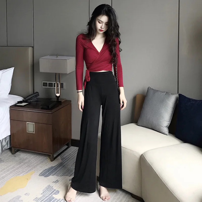 Сексуальная тонкая футболка на шнуровке 2020 новый короткий Укороченный кардиган