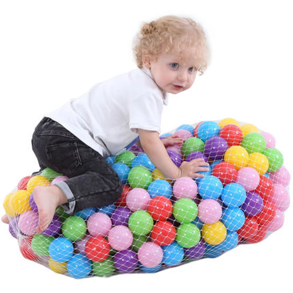 300 шт. игрушки для улицы экологически чистые цветные мягкие пластиковые шарики