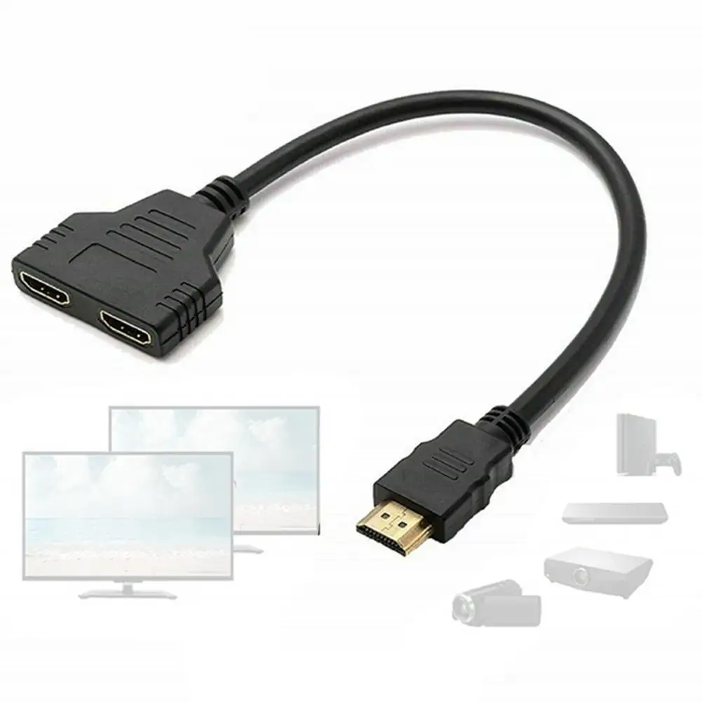 1080P HDMI совместимый разветвитель штекер гнездо Кабельный адаптер преобразователь