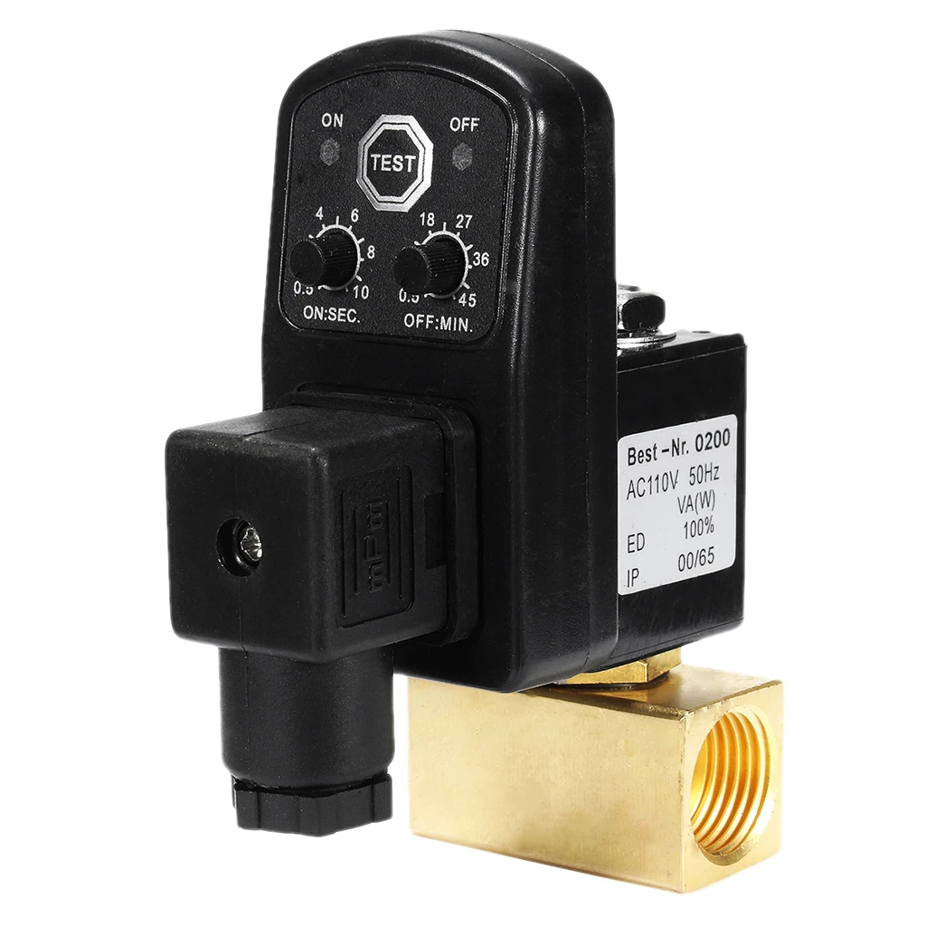 Automatic Timed Air Tank Water Moisture Drain Valve For Compressor |