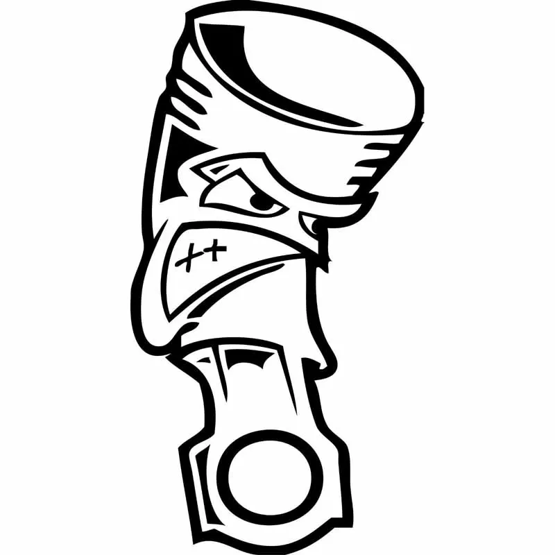 

Car Sticker Funny Angry Piston Automobiles Motorcycles Exterior Accessories Vinyl Decals for Bmw Audi Ford Kia,13cm*6.9cm