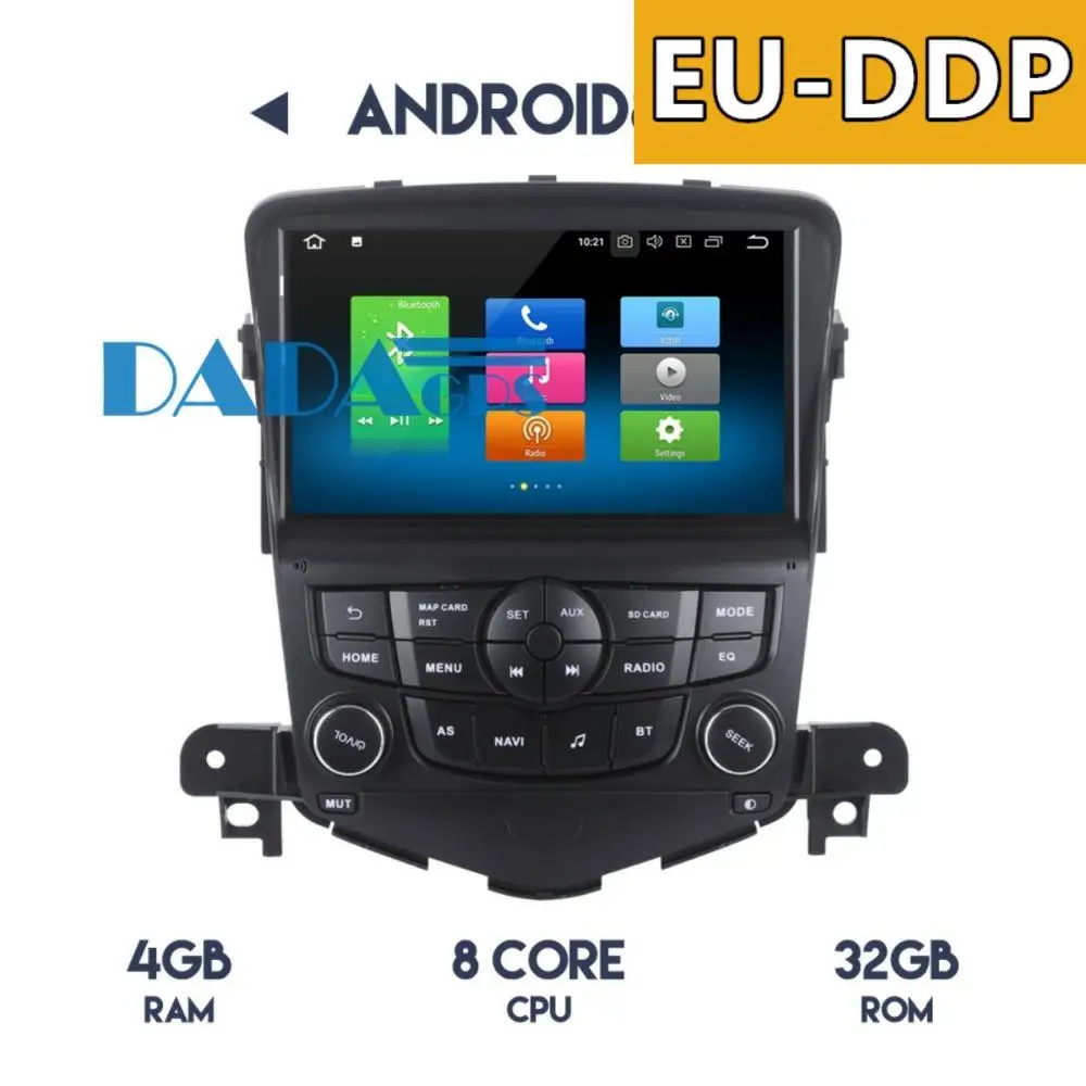 Автомагнитола 1 din Android 7 8 0 GPS-навигация головное устройство для Chevrolet Cruze 2008 2009 2010