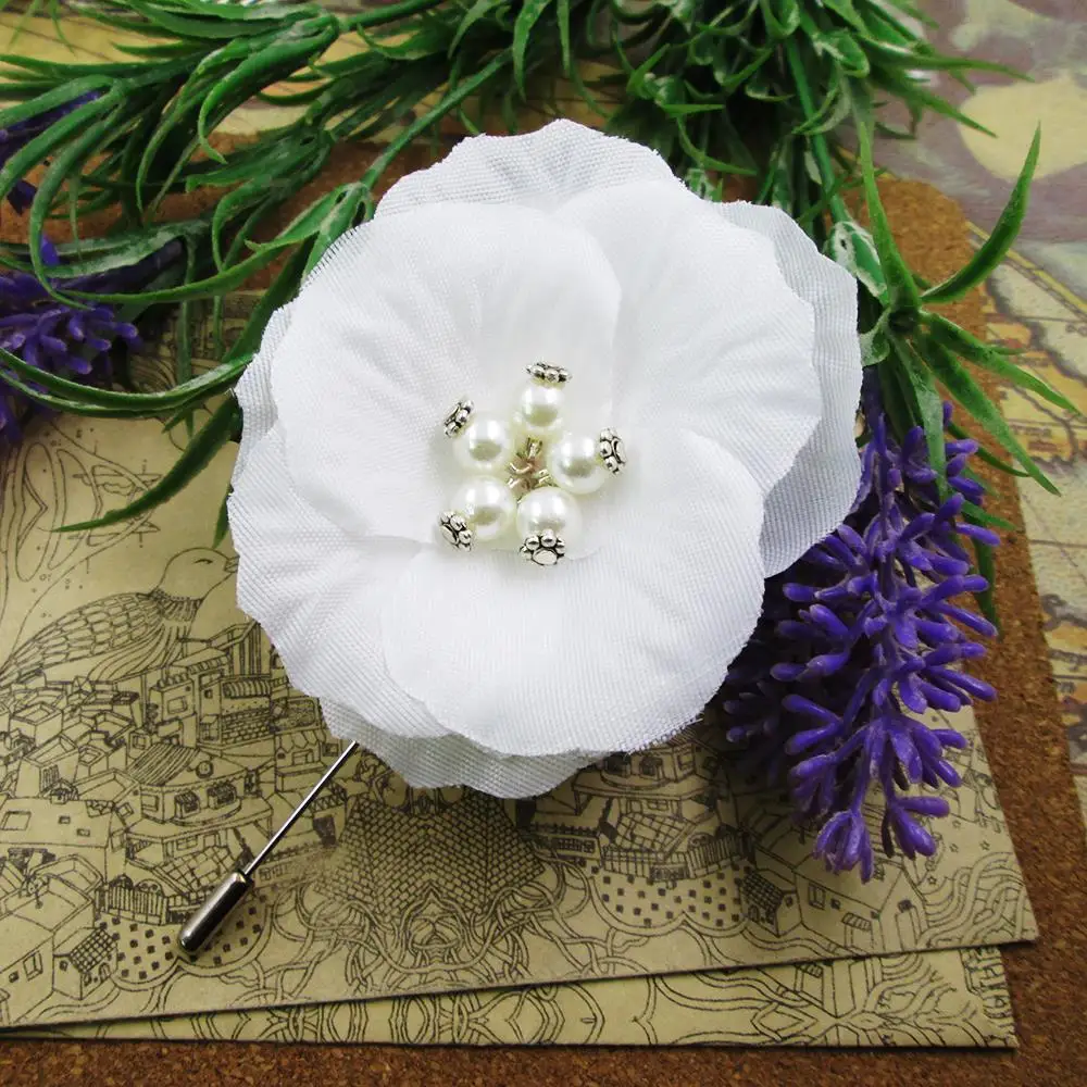 Брошь с белыми цветами kilt брошь 4x65 мм и 10 подкладкой подарок на день матери другу