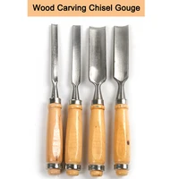 4pcs wood chisels set wood carving gouge tool 6121824mm woodworking chisels woodcut art artist carpenter tools