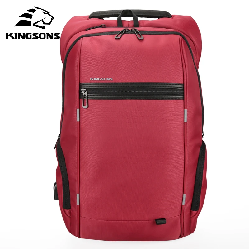 Kingsons, 15 дюймов, рюкзаки для ноутбука, usb зарядка, Противоугонный рюкзак для мужчин, рюкзак для путешествий, водоотталкивающий, школьные сумки для мужчин, Mochila