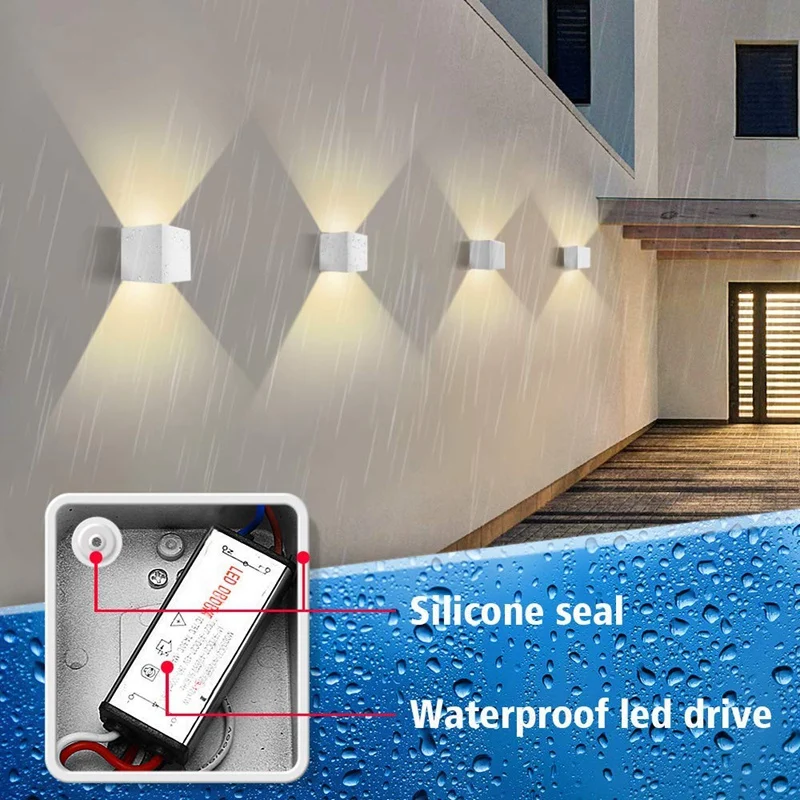 

10W LED Wall Light for Interior and Exterior White 120 Adjustable Lamp Wall Light Design Modern Corner Wall Light IP65 Aluminum