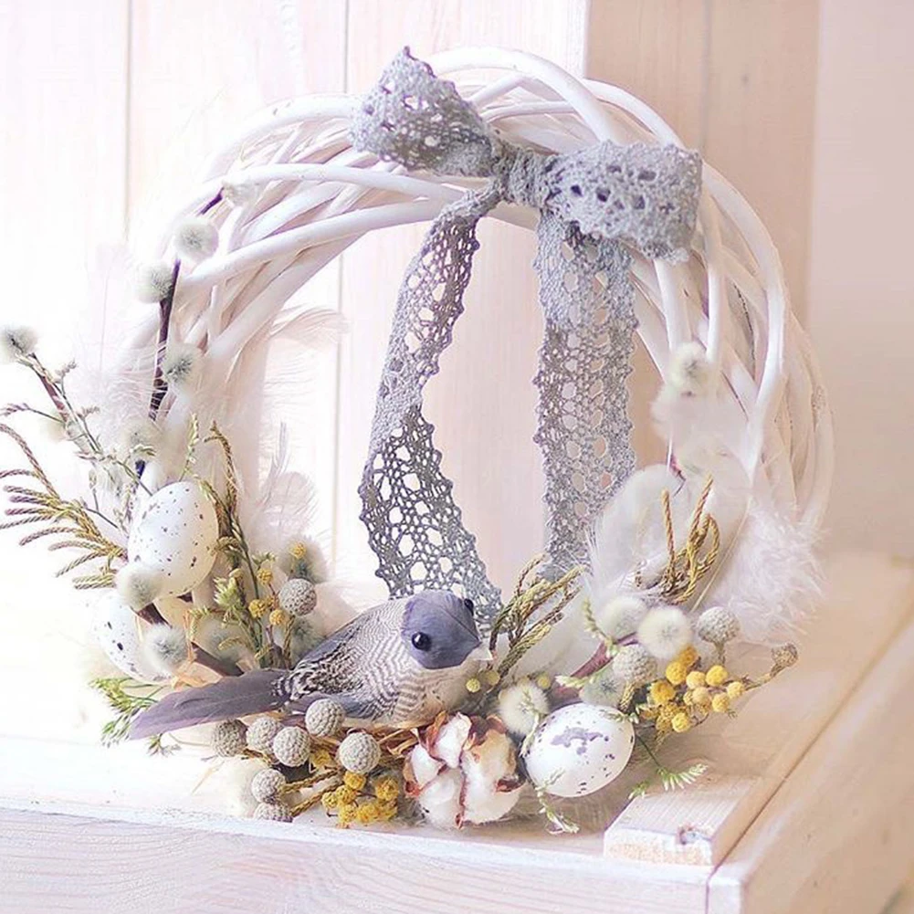 

Christmas Rattan Wreath Ornaments rattan decor Hanging Flower Crafts Home Party Decoration guirnalda navidad table decor