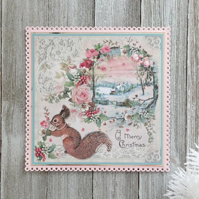 Большие Вырубные штампы с зубчатыми точками квадратные Стразы сделай сам