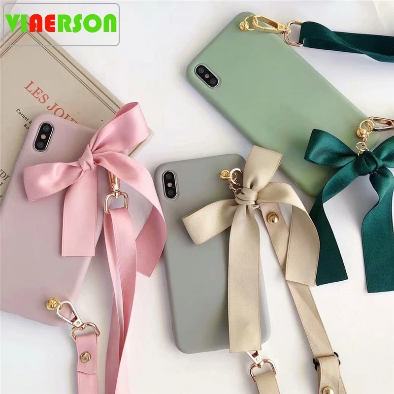 Модный чехол для телефона с ремешком для iPhone XS MAX 11 Pro XR X 6 6s 7 8 Plus, мягкий силиконовый чехол с ремешком