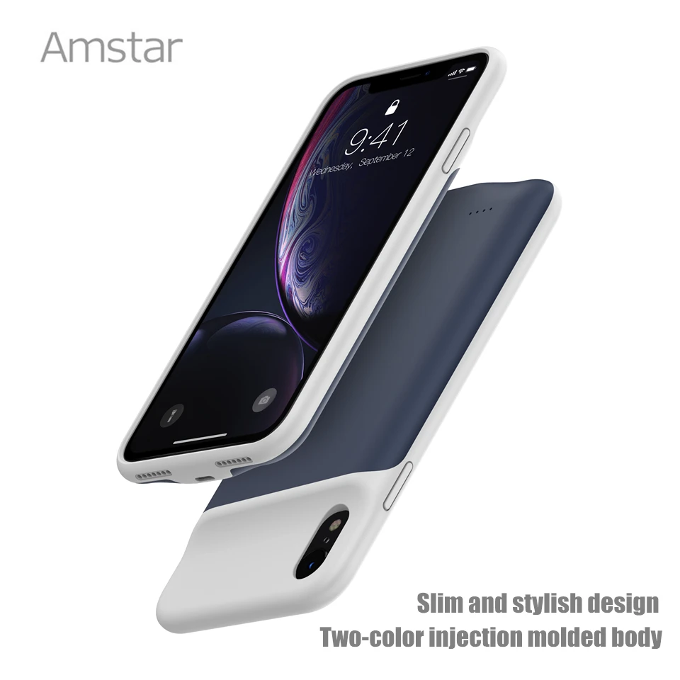 Чехол с внешним аккумулятором Amstar для iPhone X XR XS Max | Мобильные телефоны и