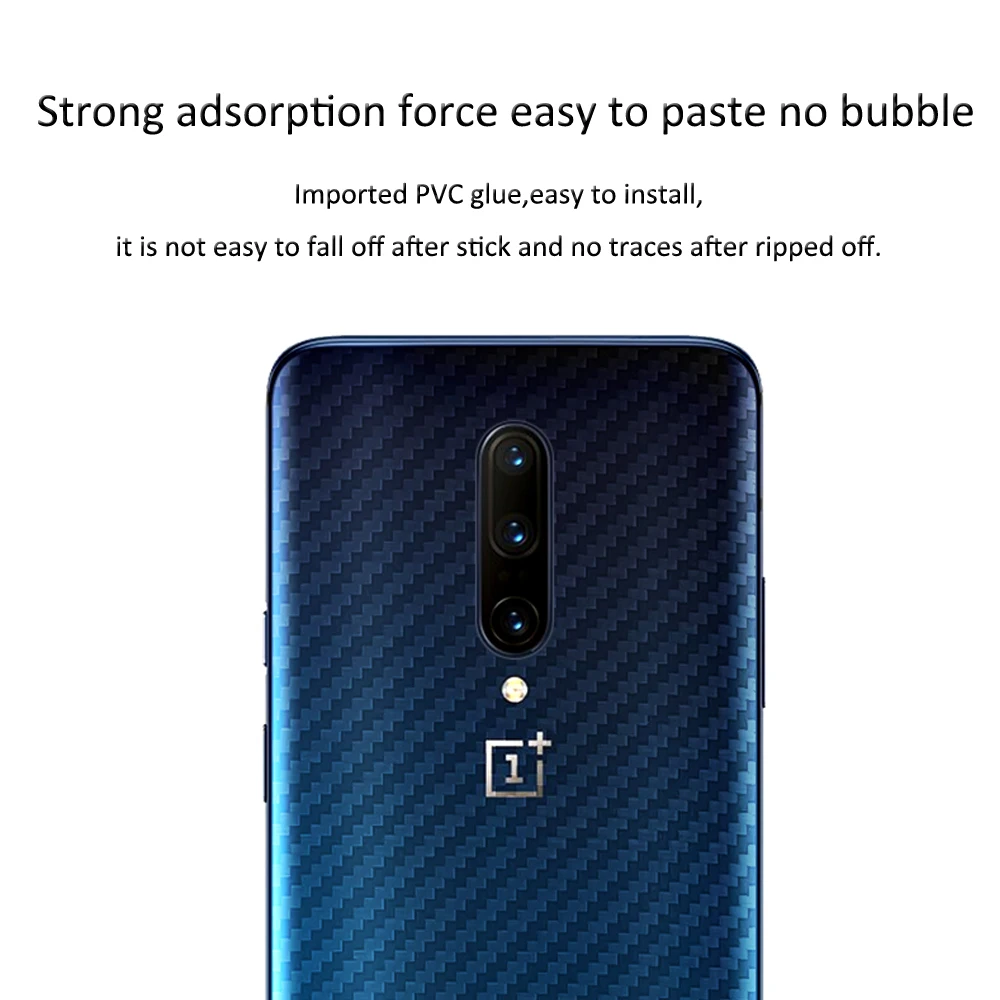 Защитная пленка для OnePlus 7 7T pro наклейка из углеродного волокна задняя защитная