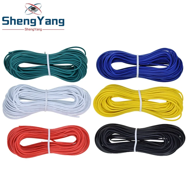 Шэньян 10 м UL 1007 24AWG Монтажный провод 80C / 300V шнур DIY электрический кабель