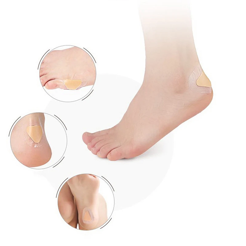 

10PCS/Lot Hydrocolloid Gel Blister Plaster Heel Anti-wearing Heel Sticker Pedicure Patch Blister Plaster Foot Skin Health Care