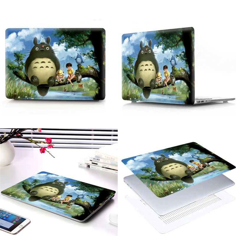Милый аниме Тоторо корпус ПК Жесткий Чехол для ноутбука Macbook Air Pro retina 11 13 15 дюймов