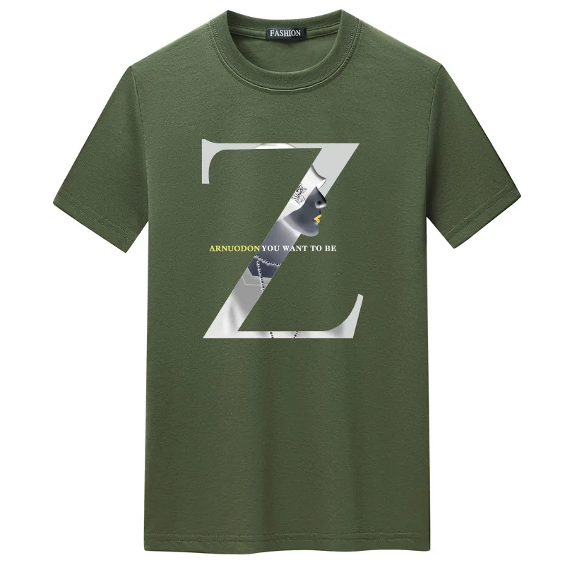 

2021 Summer New European American S-5xl Plus Size Loose Casual Pure Cotton Stretch Men Sport Short-sleeved T-shirt Free Shipping