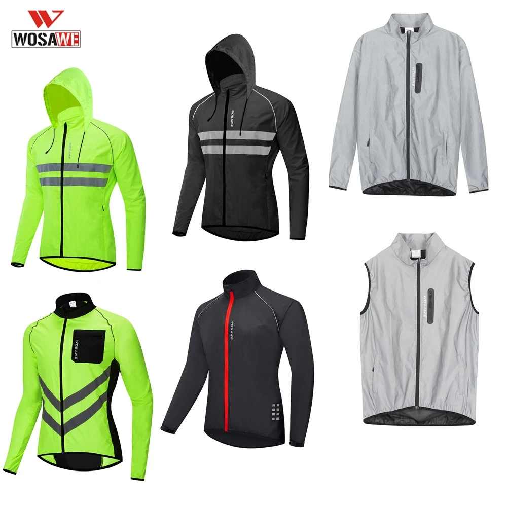 WOSAWE Мужская Мотоциклетная Куртка Светоотражающий водоотталкивающий дышащий