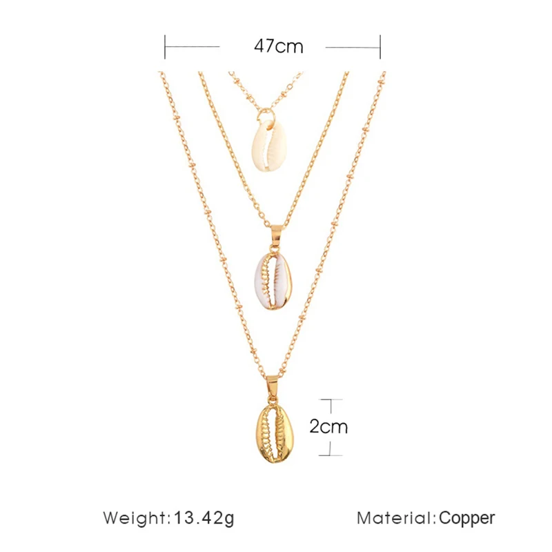 Женское Ожерелье цепочка 3 слоя богемный стиль подвеска Ювелирное Украшение M8694 |