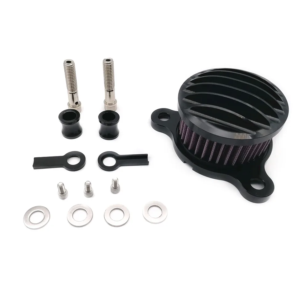 Черный воздушный фильтр с ЧПУ для мотоцикла комплект воздухозаборных фильтров