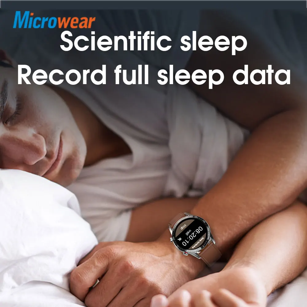Смарт-часы Microwear L13 с Bluetooth и вызовом IP68 водонепроницаемые Push-сообщения несколько