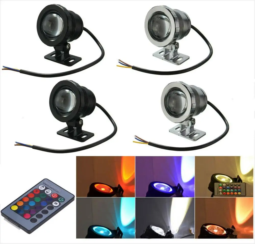 

AC DC 12V 110V 220V 15W Waterproof RGB LED Flood Light Underwater Fountain Pool Pond Aquarium Spotlight Bulb Lamp Outdoor Garden