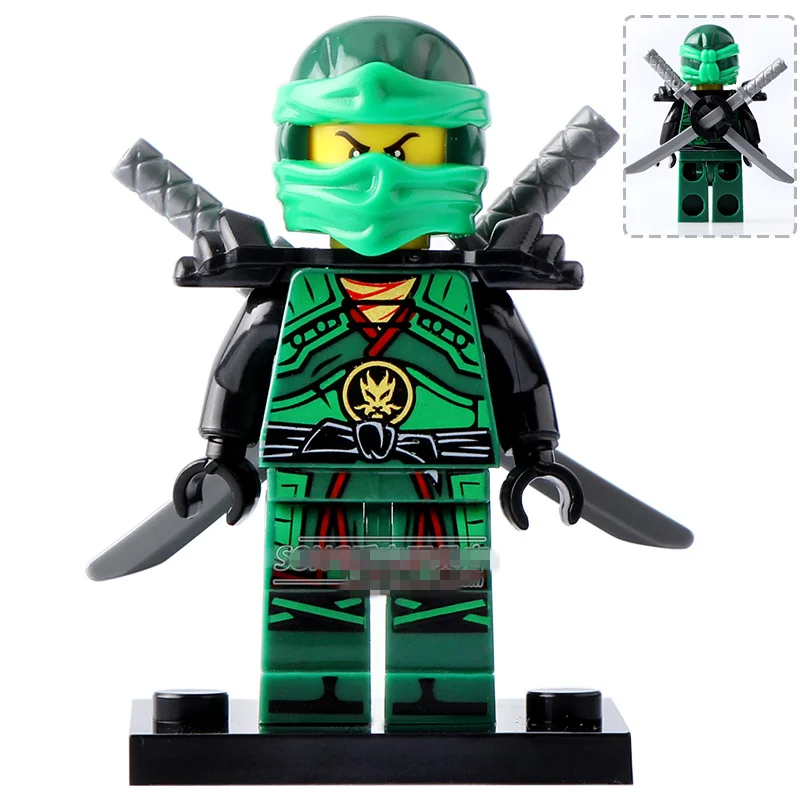Распродажа фигурки самурая Ллойда с мечом Nya Kai Jay Cole Phantom Ninja minifig сборные