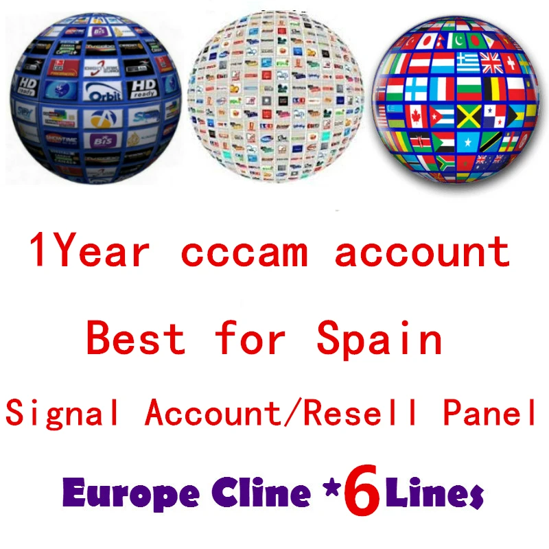 Европа Cccam панель Испания Португалия Польша Германия Cline Oscam cline для 1 года