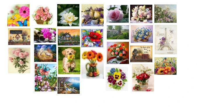 

Набор для вышивки крестиком с изображением пентаграммы и цветов, 18/14/11 шт.