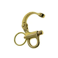 solid brass sweden nautical snap pull lock carabiner hook shackle connector leather craft diy keychains keyring fob