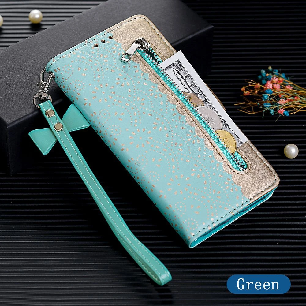 Green LCHULLE Чехол-книжка с бумажником для IPhone XS 11 Pro MAX XR 6 6S 7 8 Plus отделения для карт Карманы кошелек Стильный чехол Чехол Fundas - Цвет: Green