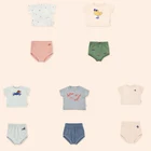 Наряд для маленьких девочек 2021 новые летние шорты и футболки для мальчиков, Модная хлопковая одежда комплект одежды для маленьких девочек
