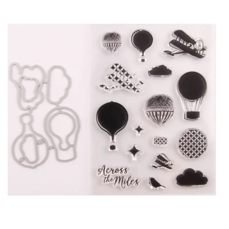 

Silicone Clear Stamps for Scrapbooking Helium balloon Decoration Embossing Folder Craft Rubber Stamp Tools New