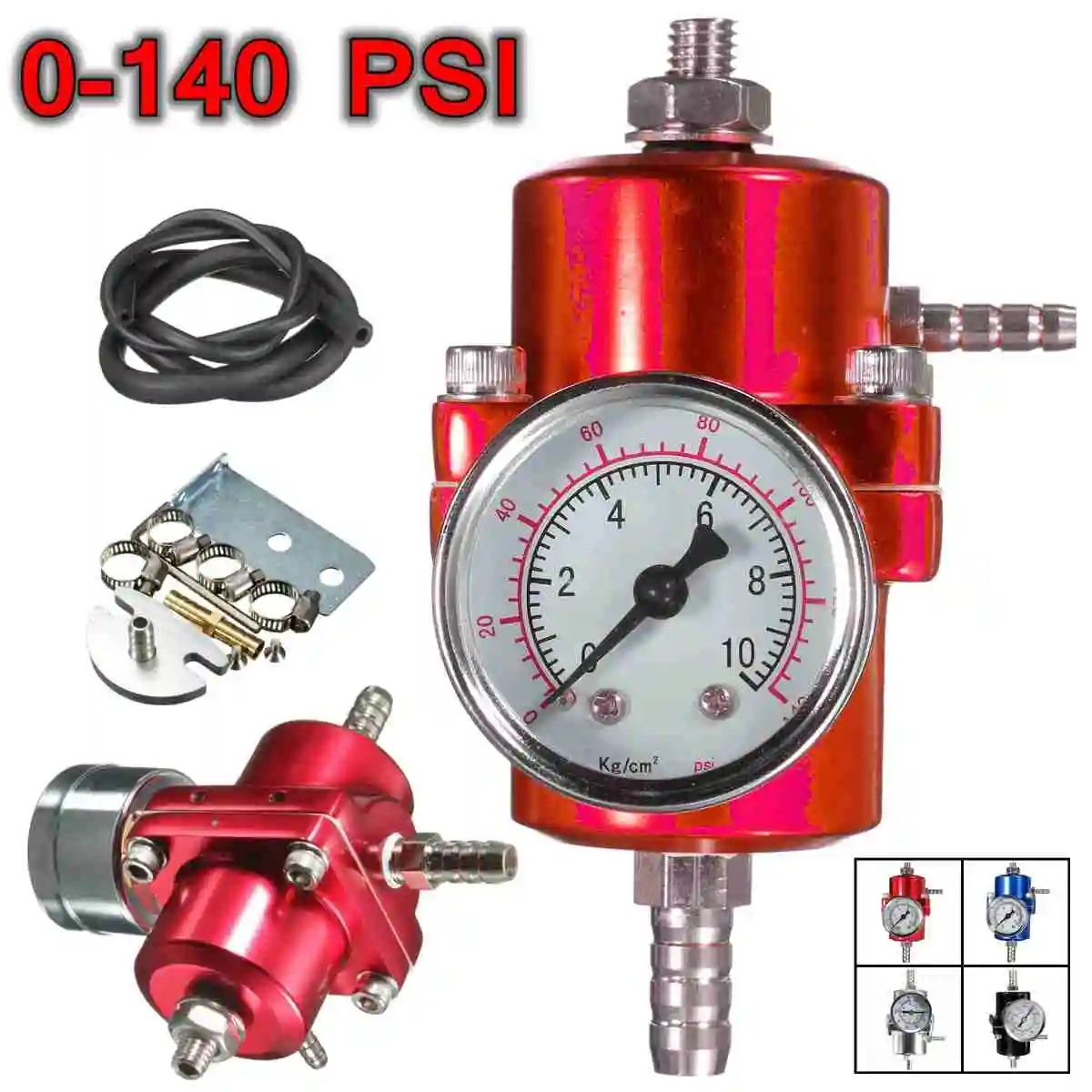 1 шт. черный красный синий серебристый 0-140PSI Универсальный Автомобильный
