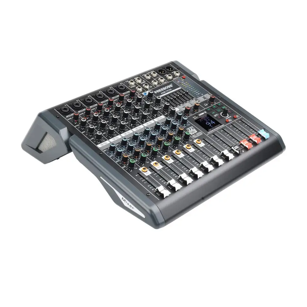 Профессиональный аудиомикшер Freeboss ADM TX104 10 каналов + 48 В 7 диапазонный графический