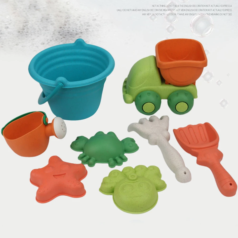 

1 Set Digging Sand Tools Funny Safety Bucket Rake Children Portable Interactive Present for Children Outdoor Playing