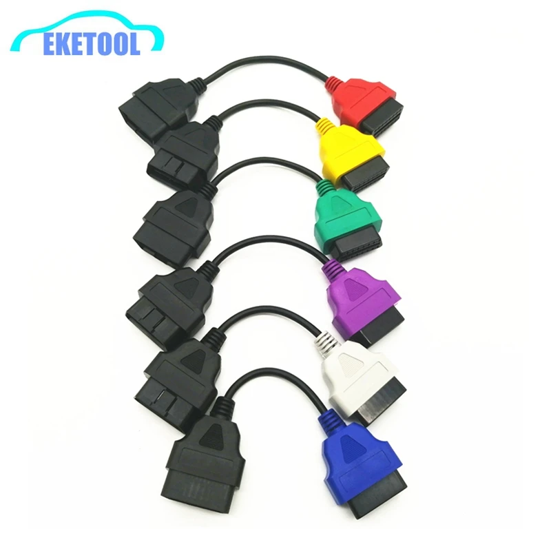 

MultiECUScan 6 шт. для Fiat для Alfa Romeo/Lancia OBD2 16Pin диагностические разъемы FiatECUScan Multi0Color на выбор