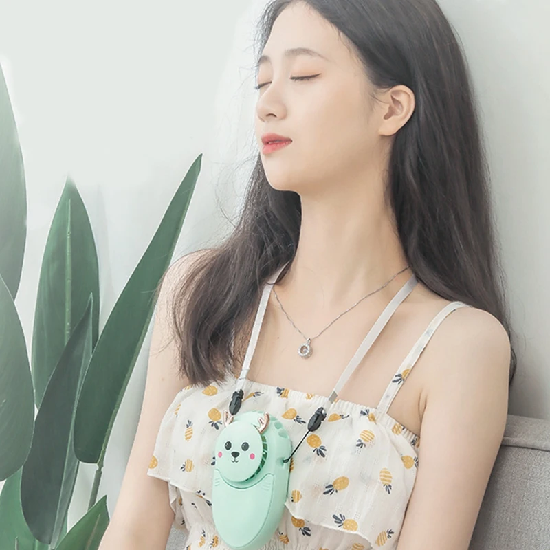 Mini Portable Pocket Fan Cool Air Hand Held Travel Cooler Cooling Fans Power Hanging Neck Cute | Бытовая техника