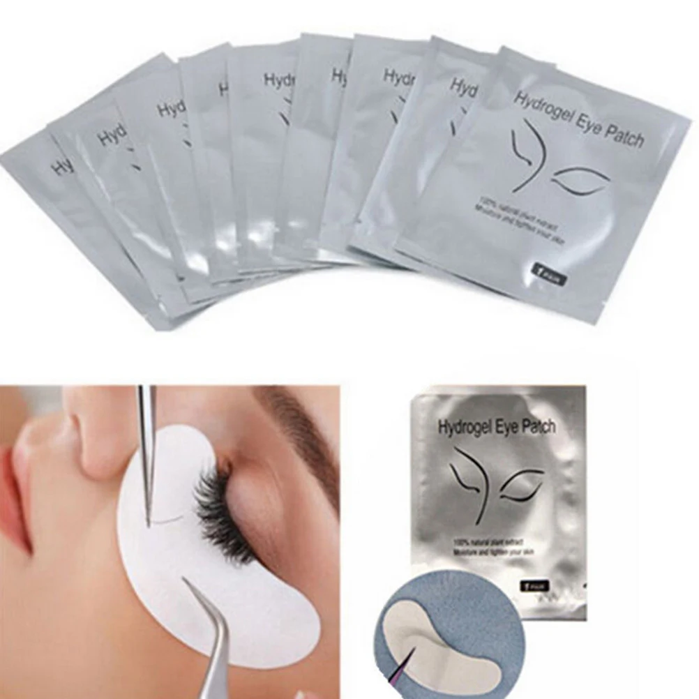 10Pairs Eye Pads Eyelash Pad Gel Patch Lint Free Lashes Extension Mask Eyepads | Красота и здоровье