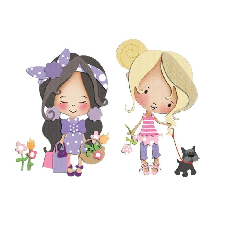 Милые девушки новые металлические режущие высечки Нож Форма для прозрачного