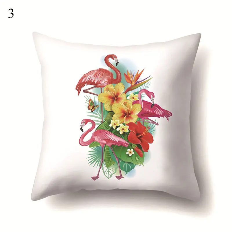 

45*45cm Pillow Cover Decorative Flamingo Print Cushion Covers Home Decor Pillowcase Sofa Cushions Cover velvet Pillow Covers